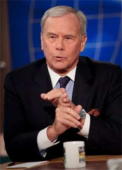 Tom Brokaw co-anchor of NBC Nightly News