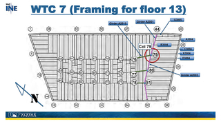 Slide 9: WTC7 (Framing for floor 13)