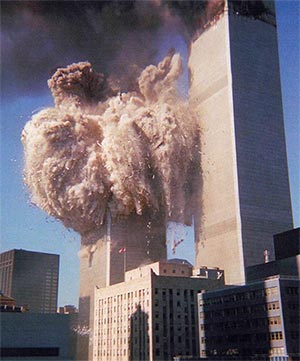 Click to view south tower imploding thumb