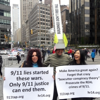 911TAP Activists Show Presence in High Profile Marches